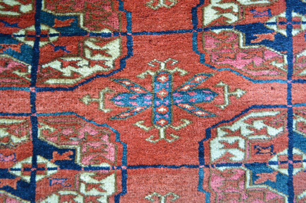 Antique Turkmen Rug, Teke Tribes, Merv Oasis, Turkmenistan, Central Asia. View II