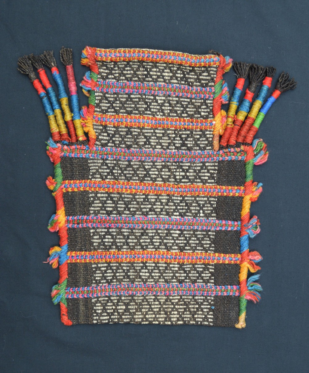 Antique Salt Bag, Darrehshuri Qashqa'i Nomads, Fars Province, South-West Persia.