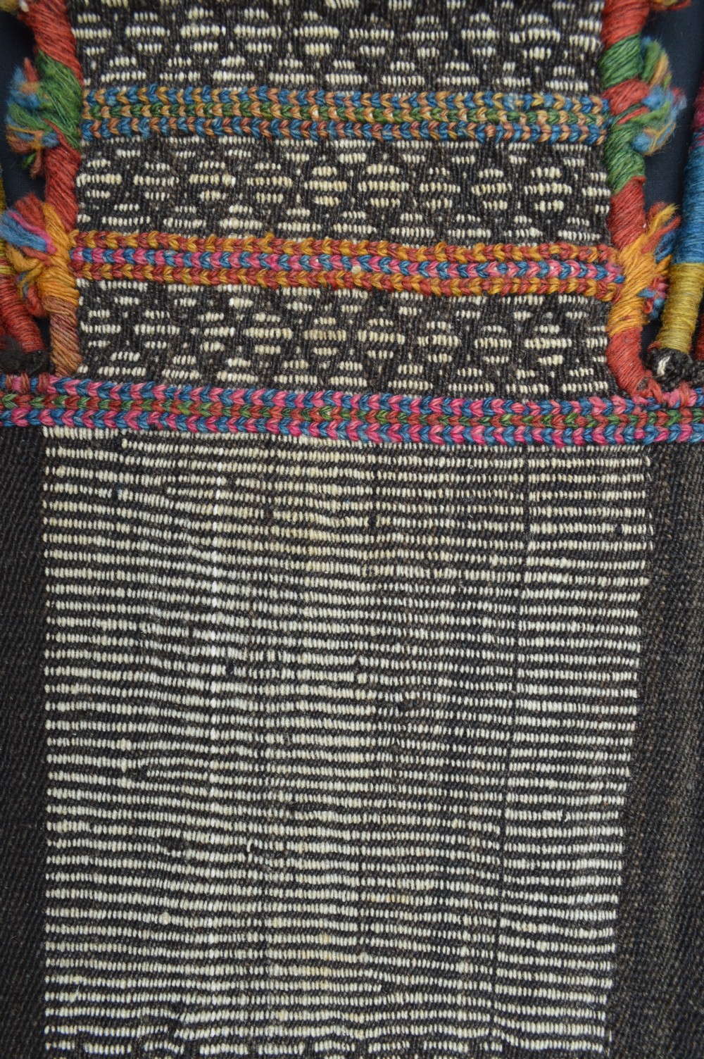 Antique Salt Bag, Darrehshuri Qashqa'i Nomads, Fars Province, South-West Persia. View IV