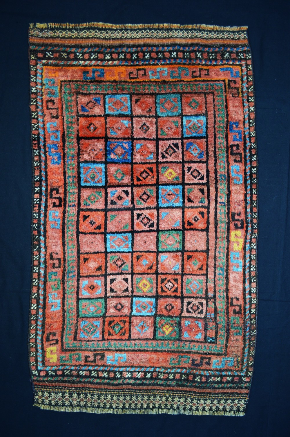 Antique Taimani Tribal Rug, Taimani Nomads, Western Afghanistan.