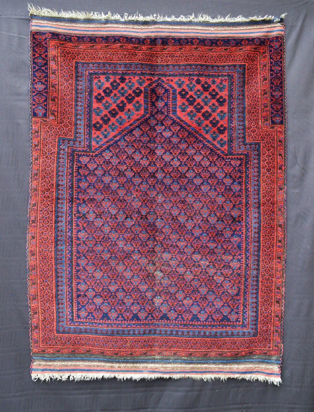 Antique Prayer-Rug, Timuri Dokhtar-e-Qazi Tribe, Western Afghanistan.