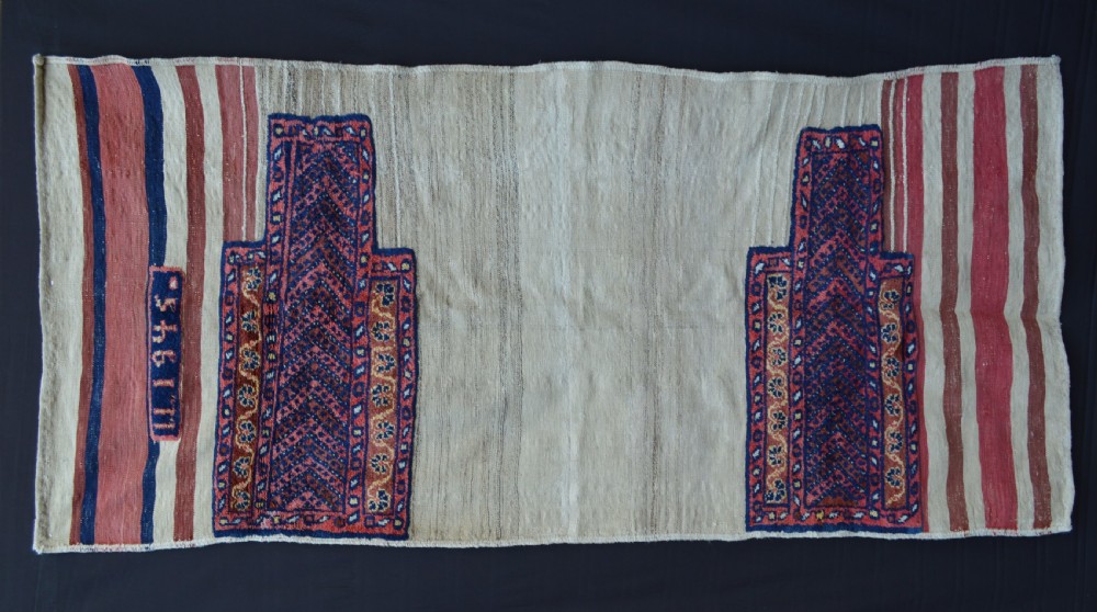 Antique Double 'Tasheh' (Wheat Sacks), Luri-Bakhtiari Tribes, Western Persia.
