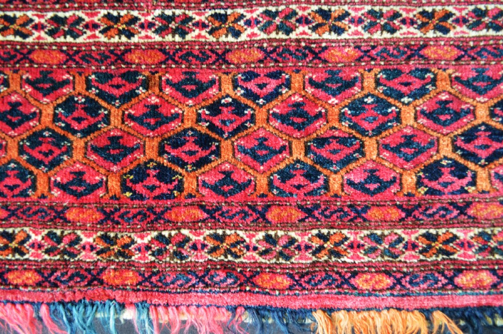 Antique Turkmen Torba, Salor Tribe, Turkmenistan, Central Asia. View III