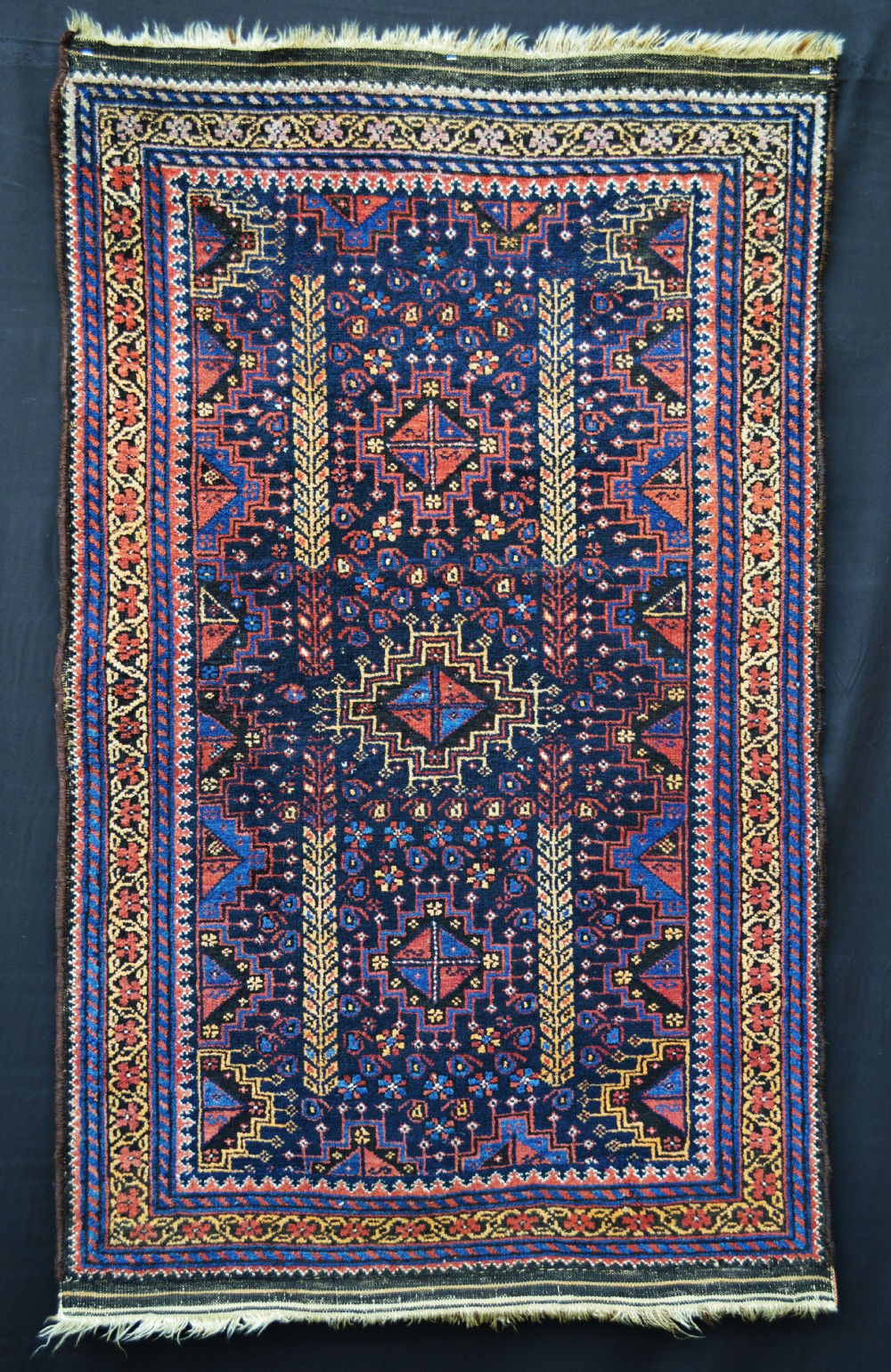 Antique Baluch Rug, Ferdows Region, South-East Persia.