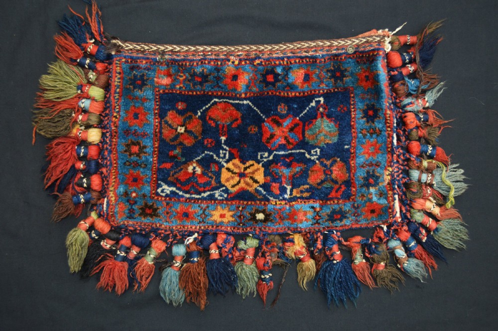 Antique Vanity-Bag, Afshar Nomads, Kerman Province, Southern Persia.