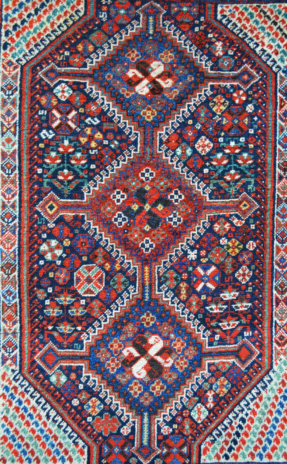 Antique Khamseh Confederacy Rug, Arab Ghani Tribe, South-West Persia. View II