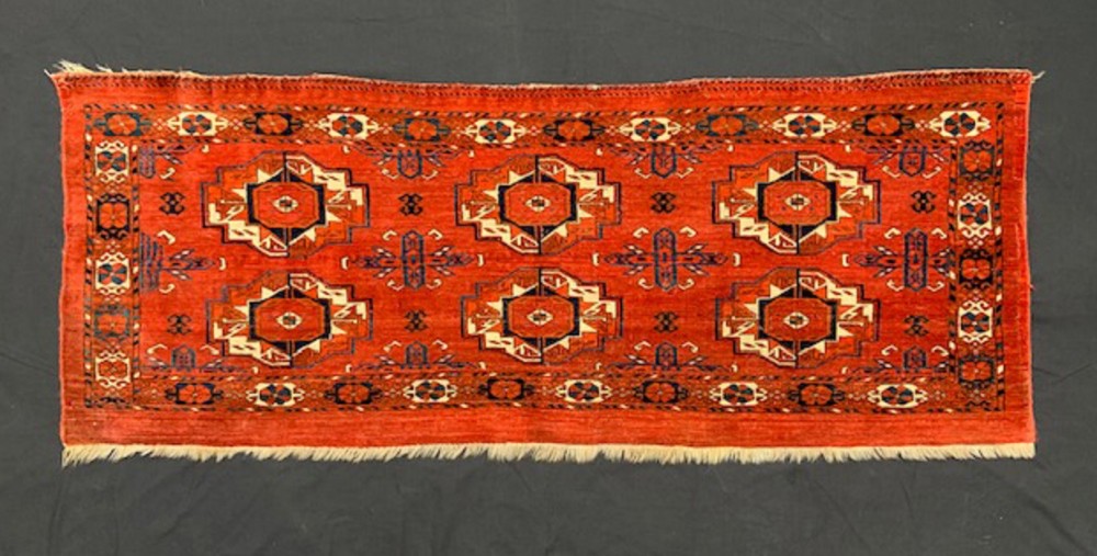 Antique Rare Turkmen Torba, Teke Tribe, Akhal Oasis, Turkmenistan, Central Asia.