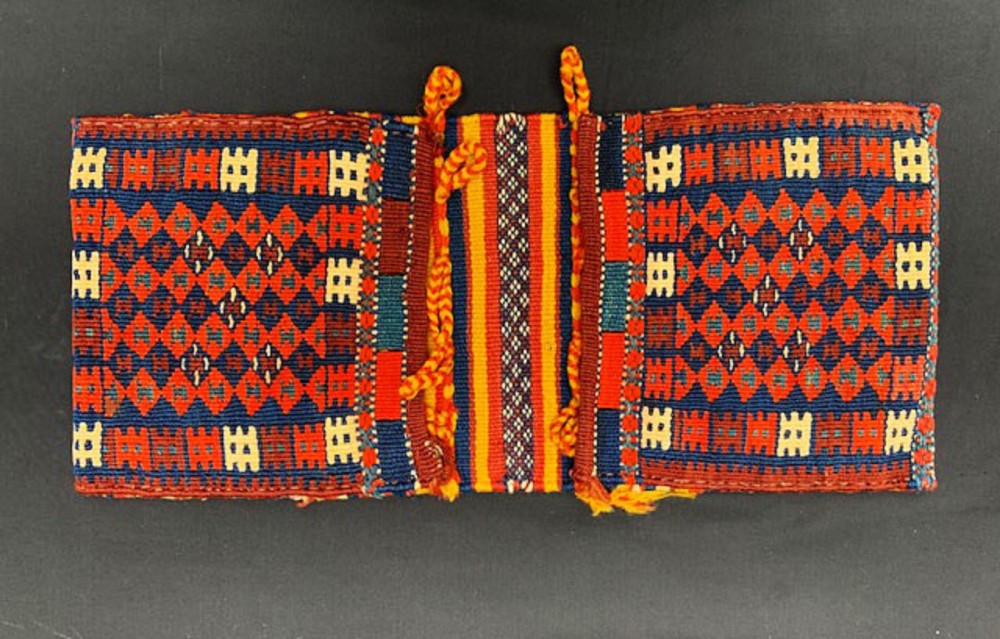 Antique Mini Saddle-Bags, Afshar Nomads, Kerman Province, Southern Persia.