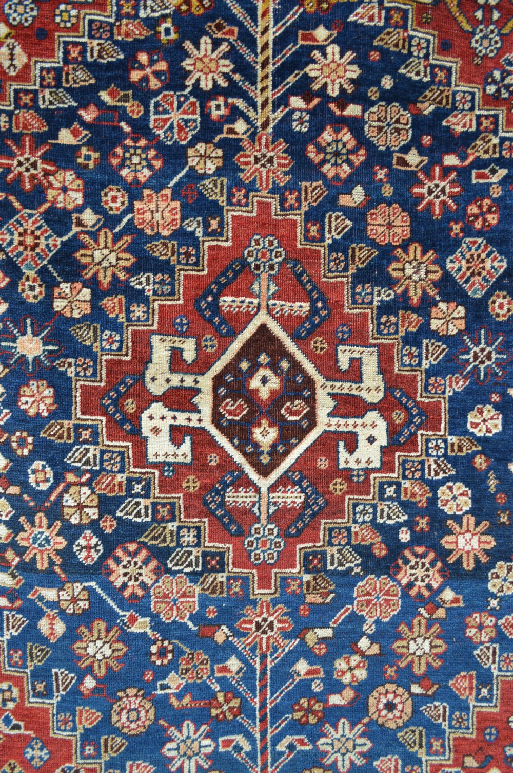Antique Qashqa'i Tribal Rug, Shesh Boluki Taifeh, Fars Province, South-West Persia. View II