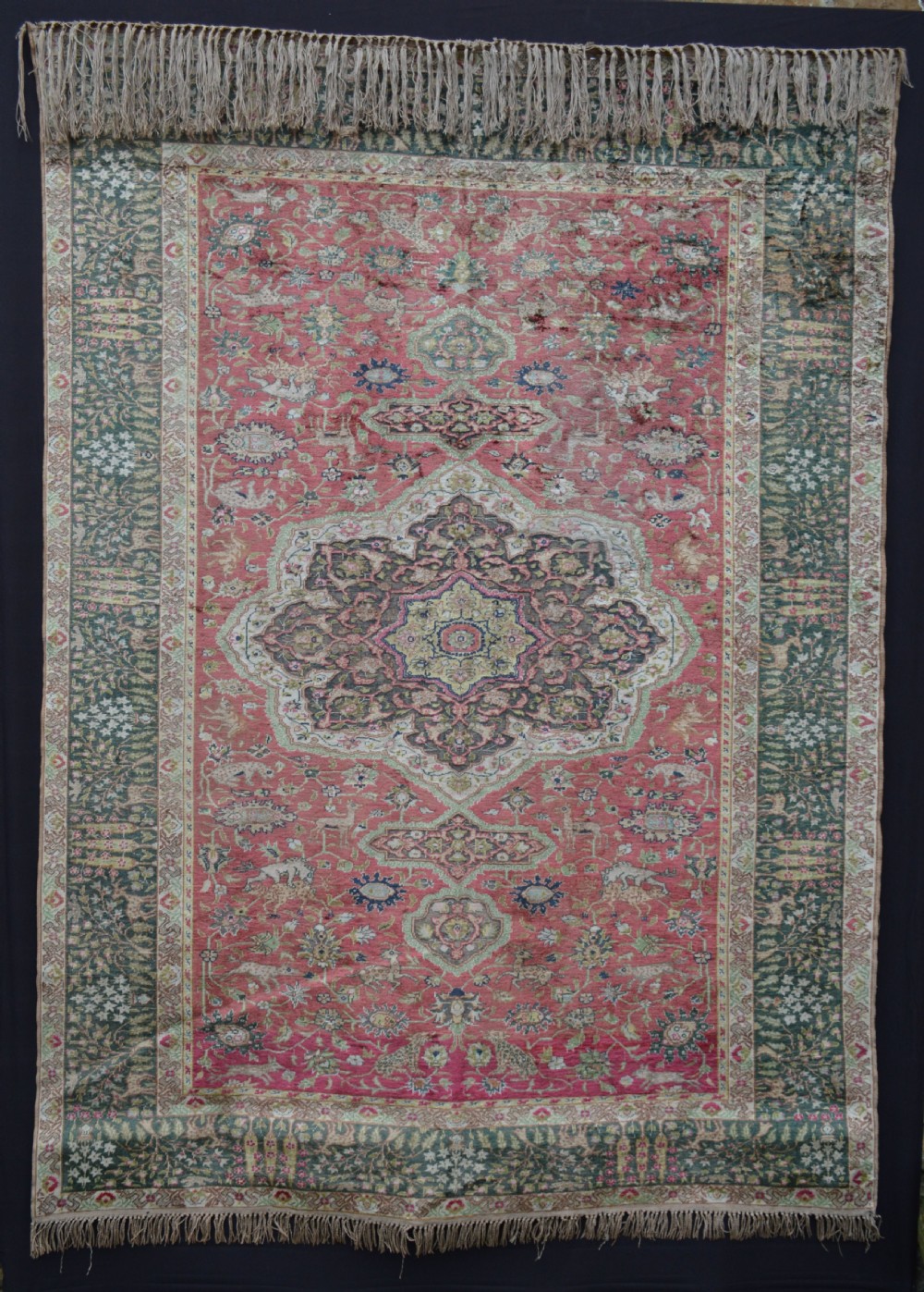 Antique Silk Kayseri Rug, Kayseri, Western Anatolia.