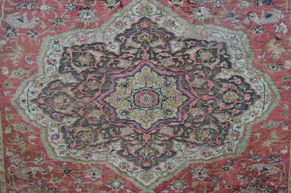Antique Silk Kayseri Rug, Kayseri, Western Anatolia. View III
