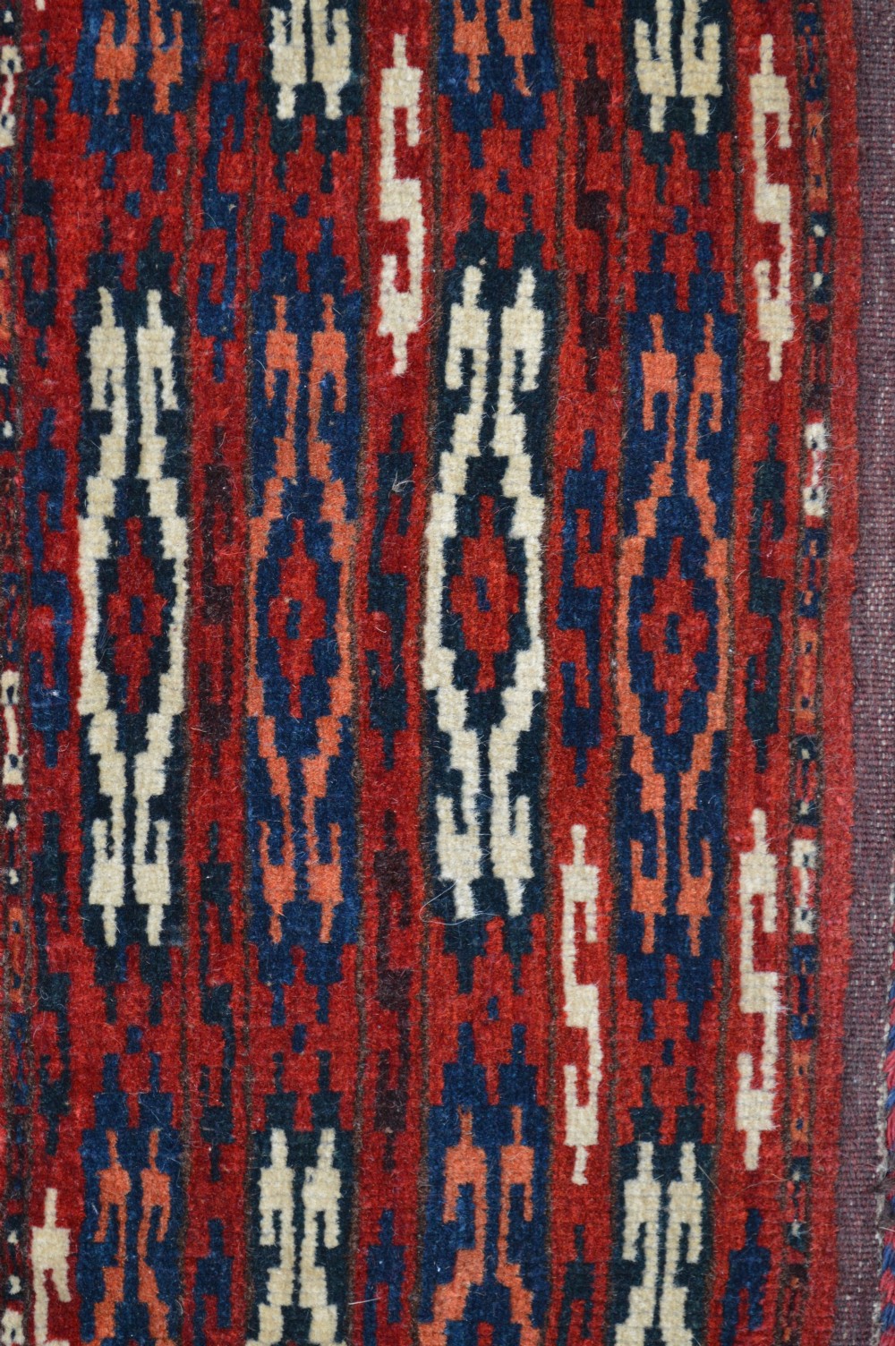 Antique Turkmen Igsalyk (spindle-bag), Yomut Tribe, Trans-Caspian Steppes, Turkmenistan, Central Asia. View III