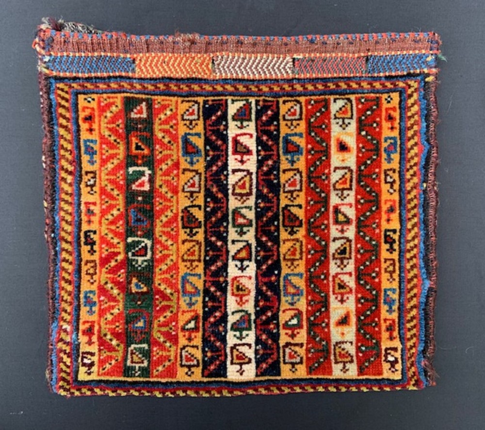 Antique Vanity-Bag, Qashqa'i - Kashkuli Nomads, Fars Province, South-west Persia.