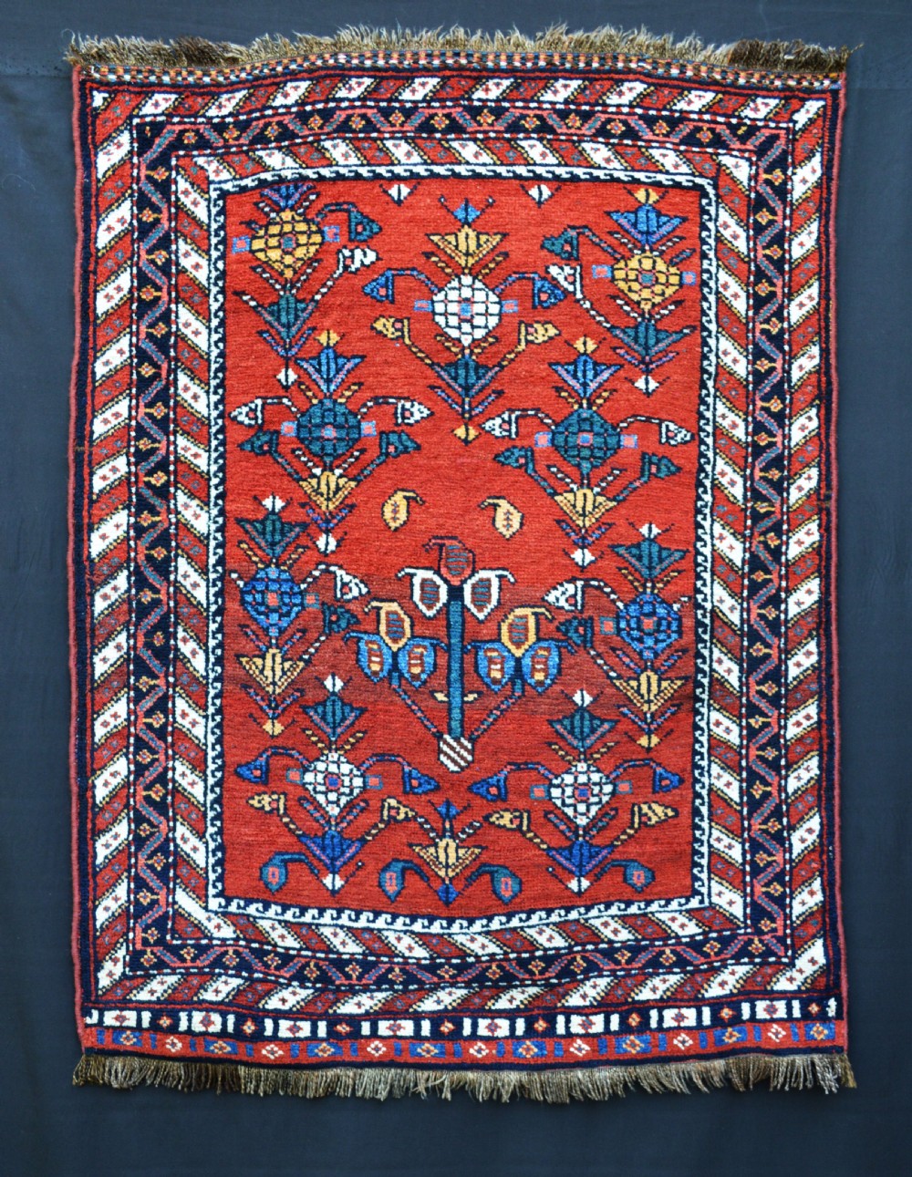 Antique Luri Tribal Rug, Luristan, Western Persia.