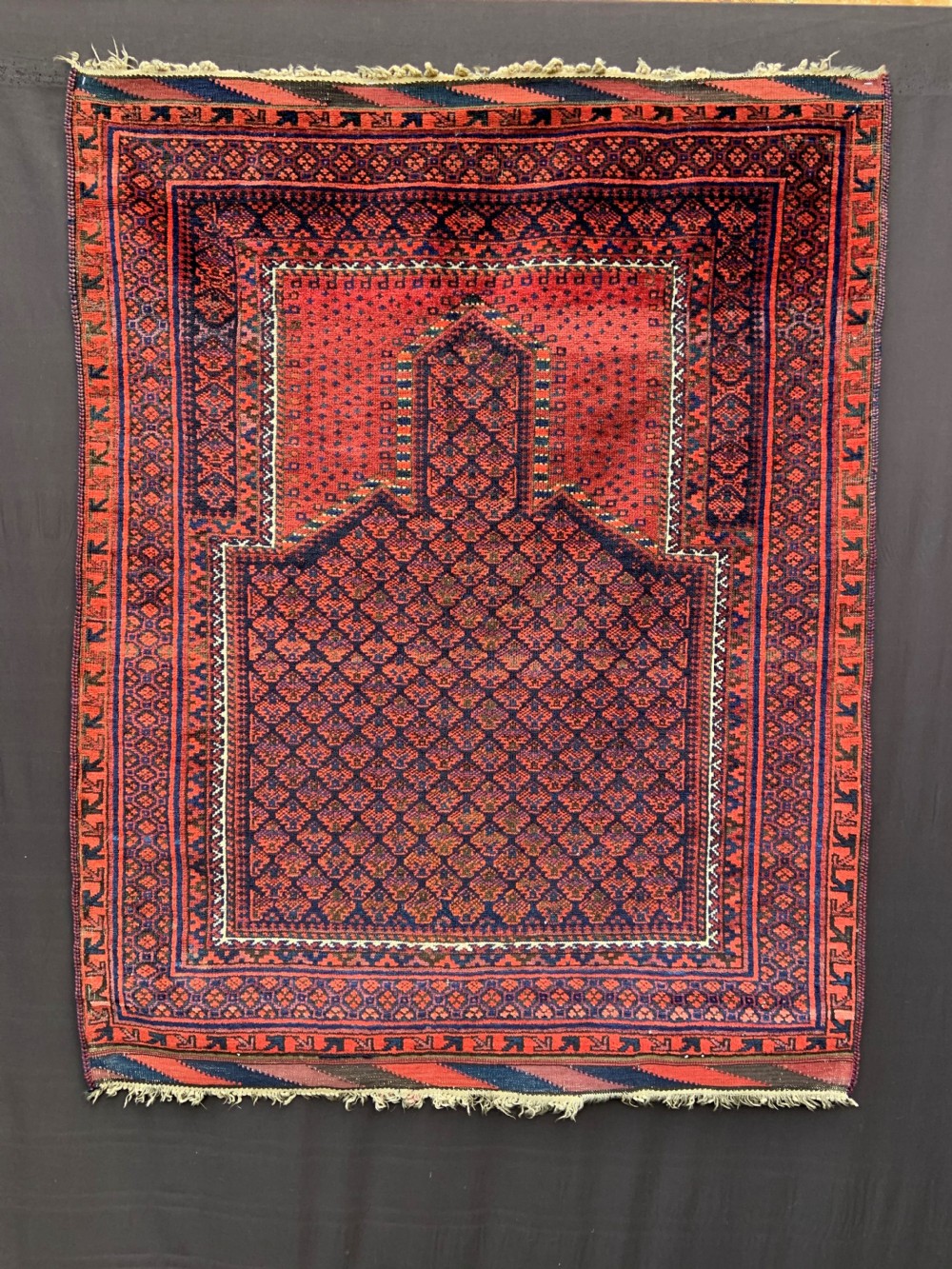 Antique Prayer-Rug, Timuri Tribes,  Dokhtar-e-Qazi Sub-Tribe, Borderlands of Eastern Persia/Western Afghanistan.