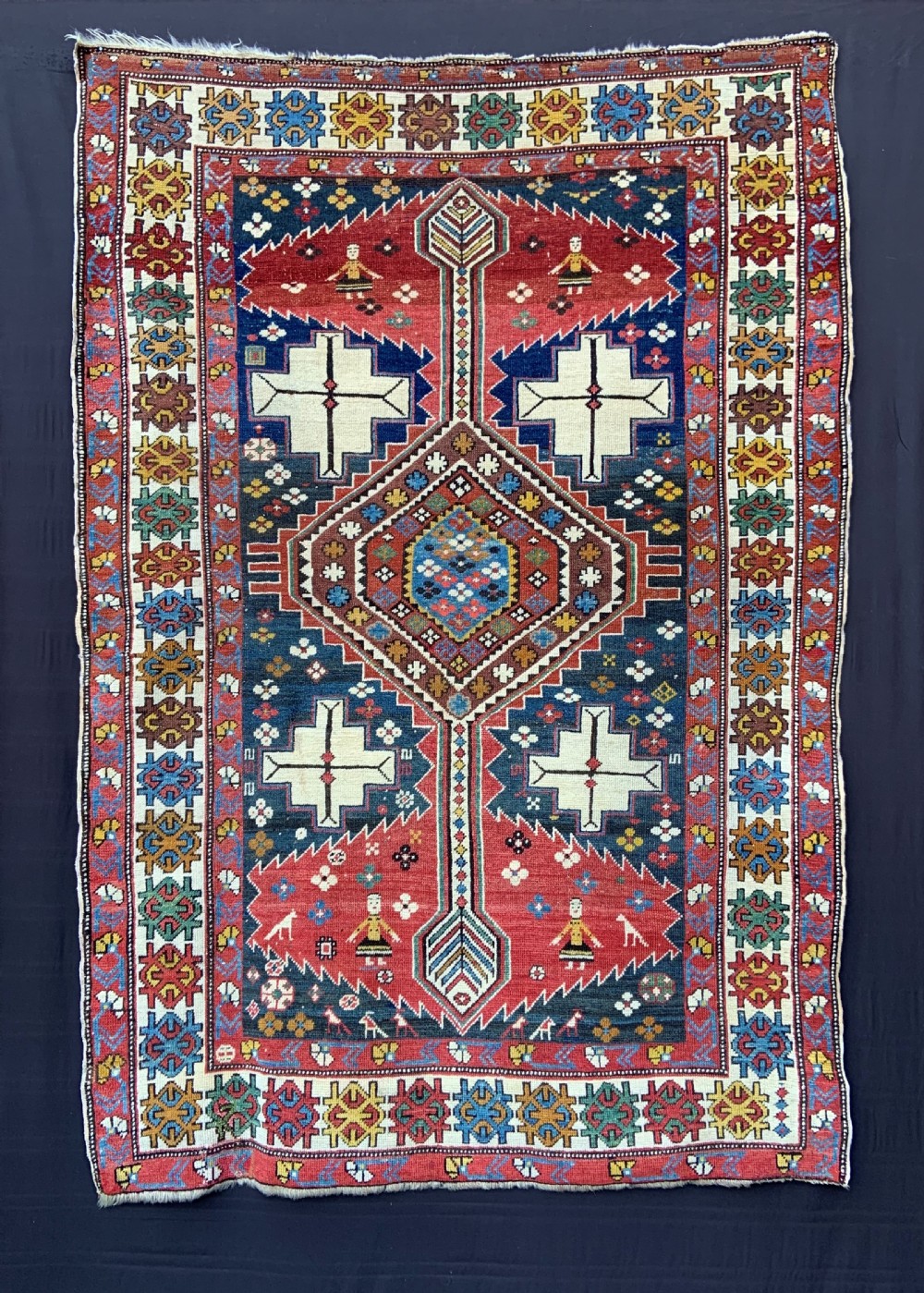 Antique Shirvan Rug, Zejwa Type, Eastern Caucasus.