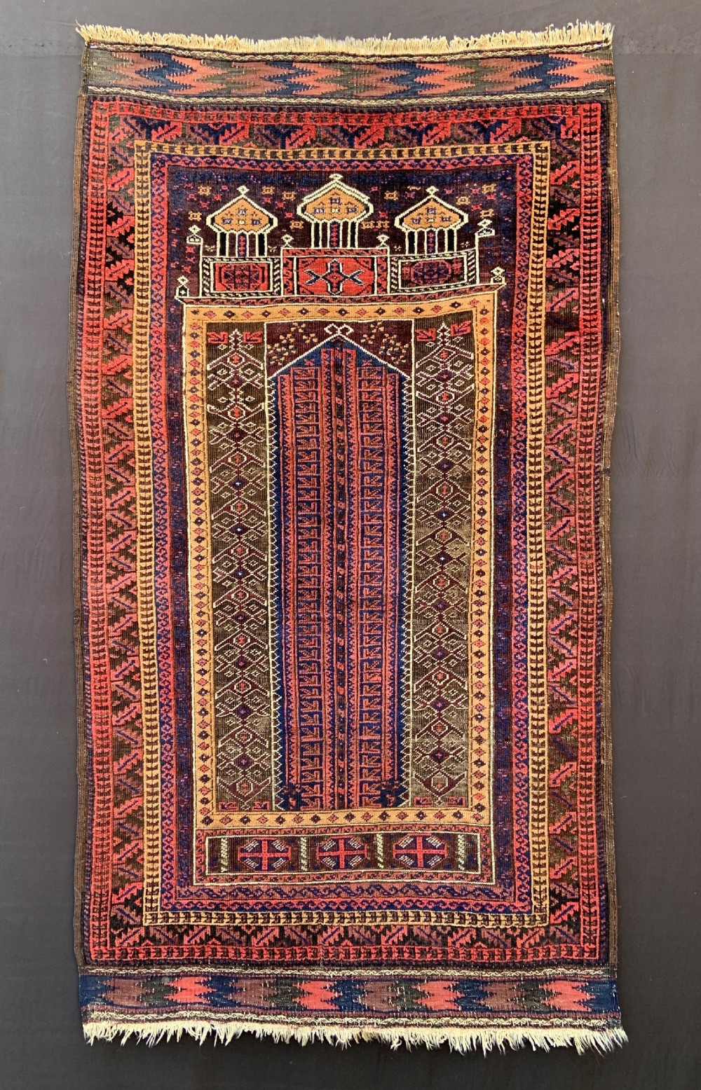 Antique Baluch Prayer-Rug, Sistan Region, South-East Persia.