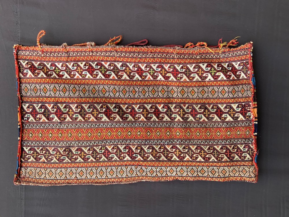 Antique Chuval (bedding-bag), Qashqai Nomads, Fars Province, South-West Persia.