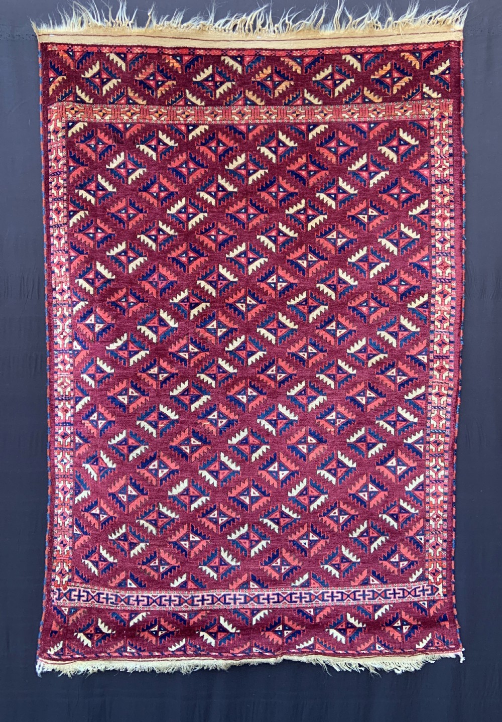 Antique Turkmen Wedding Rug, Goklen Tribes, Turkmenistan, Central Asia.