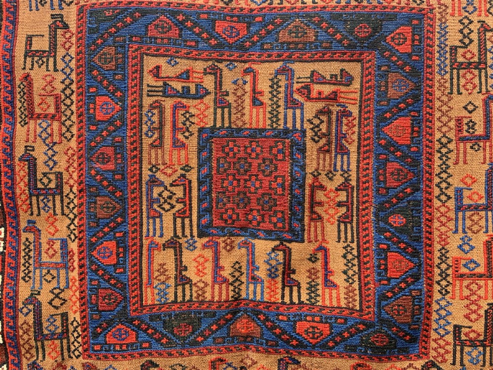 Antique Bread Sofreh, Afshar Nomads, Kerman Province, Southern Persia. View IV