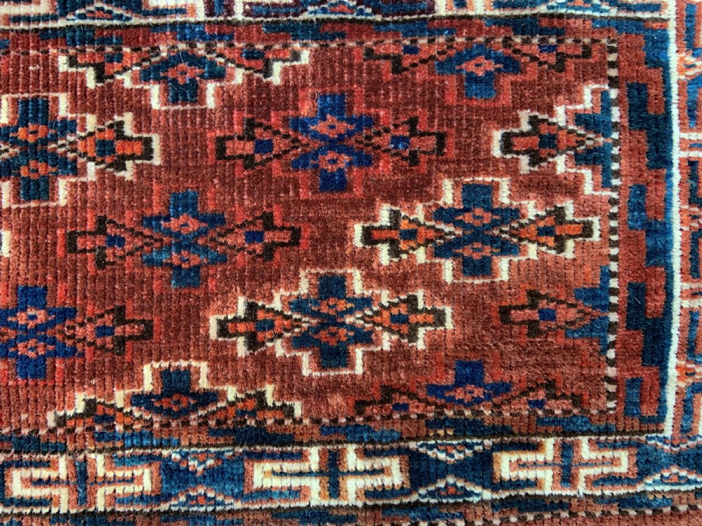 Antique Turkmen Mafrash, Yomut Tribe, Trans-Caspian Steppes, Turkmenistan, Central Asia. View II