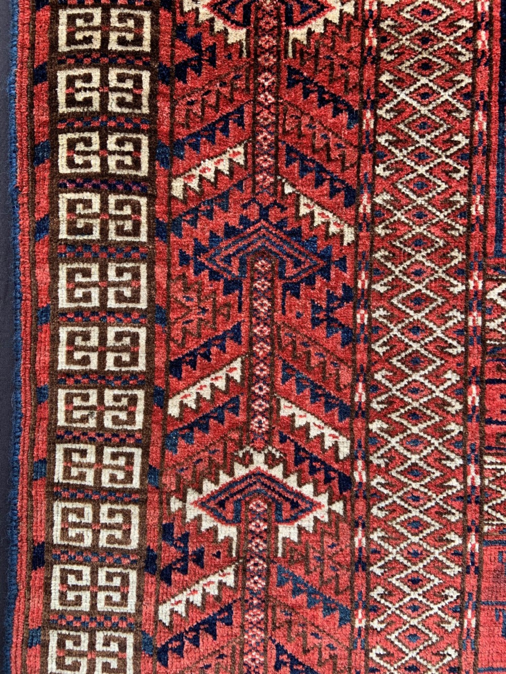 Antique Turkmen Engsi, Teke Tribe, Merv Oasis, Turkmenistan, Central Asia. View II