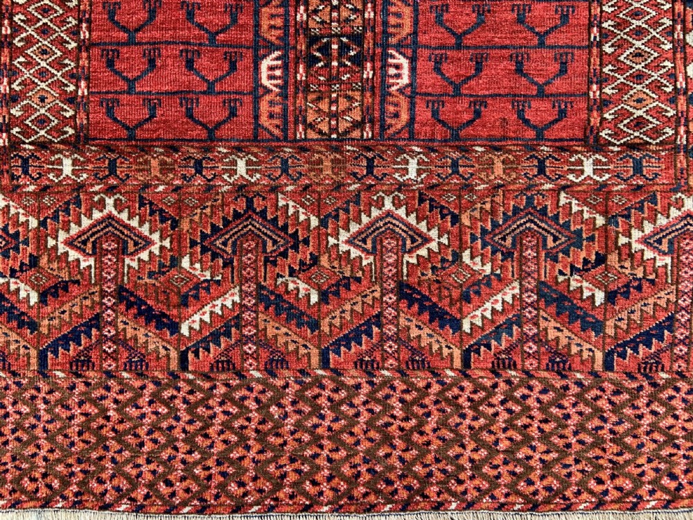 Antique Turkmen Engsi, Teke Tribe, Merv Oasis, Turkmenistan, Central Asia. View III