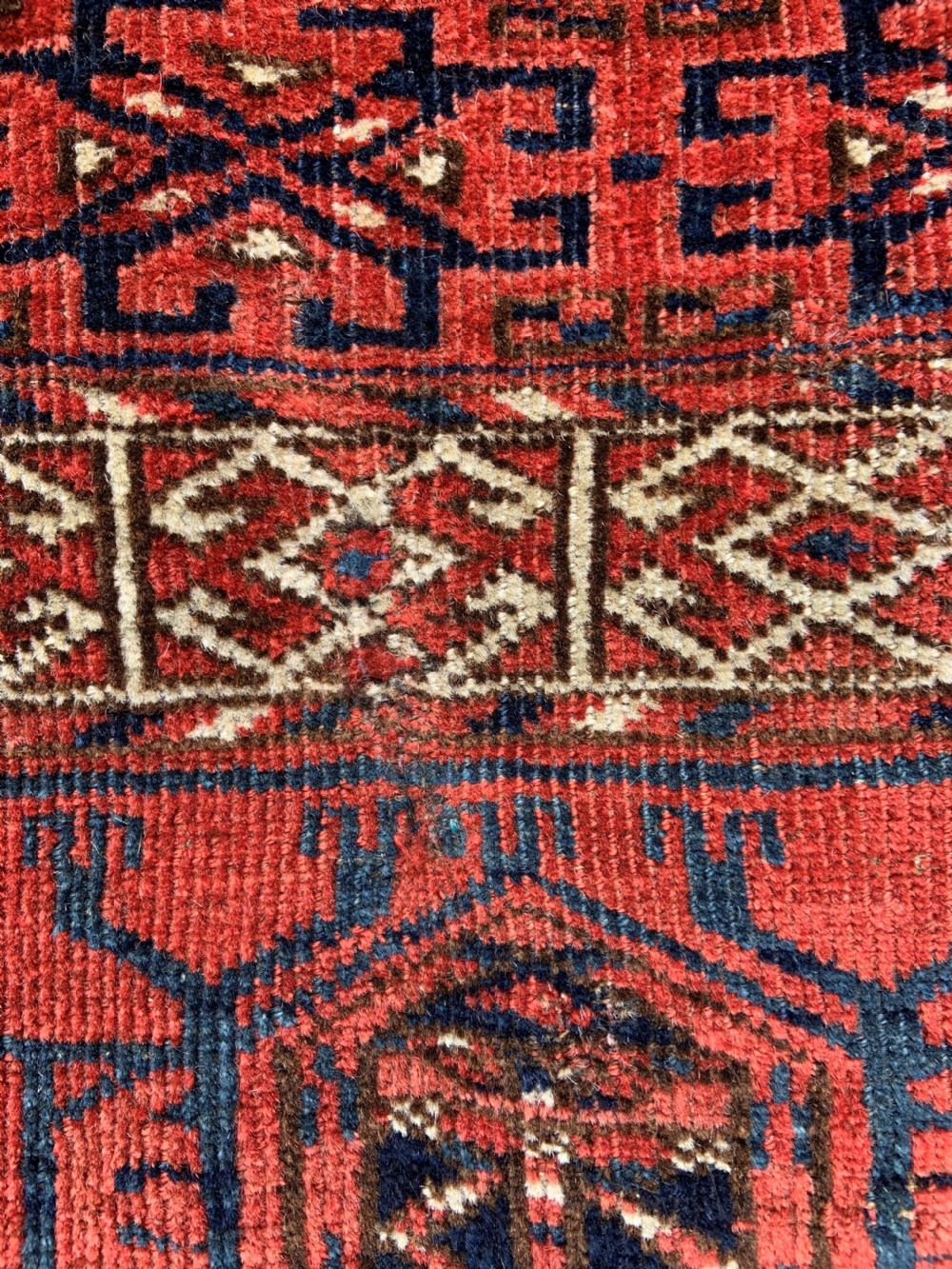 Antique Turkmen Engsi, Teke Tribe, Merv Oasis, Turkmenistan, Central Asia. View VI
