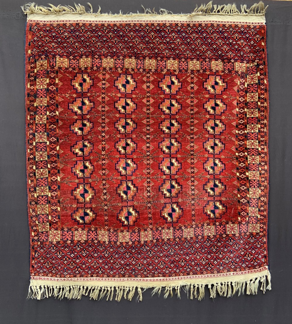 Antique Turkmen Wedding Rug, Teke Tribes, Akhal Oasis, Turkmenistan, Central Asia.
