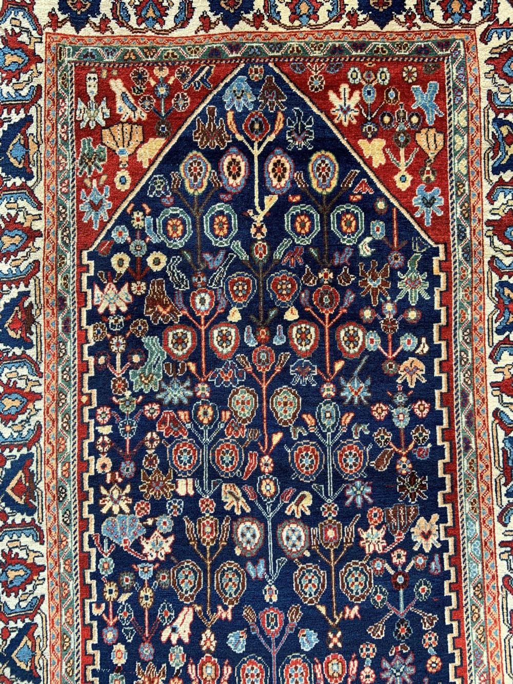 Antique Qashqa'i Rug, Kashkuli Tribe, Fars Province, South-West Persia. View II