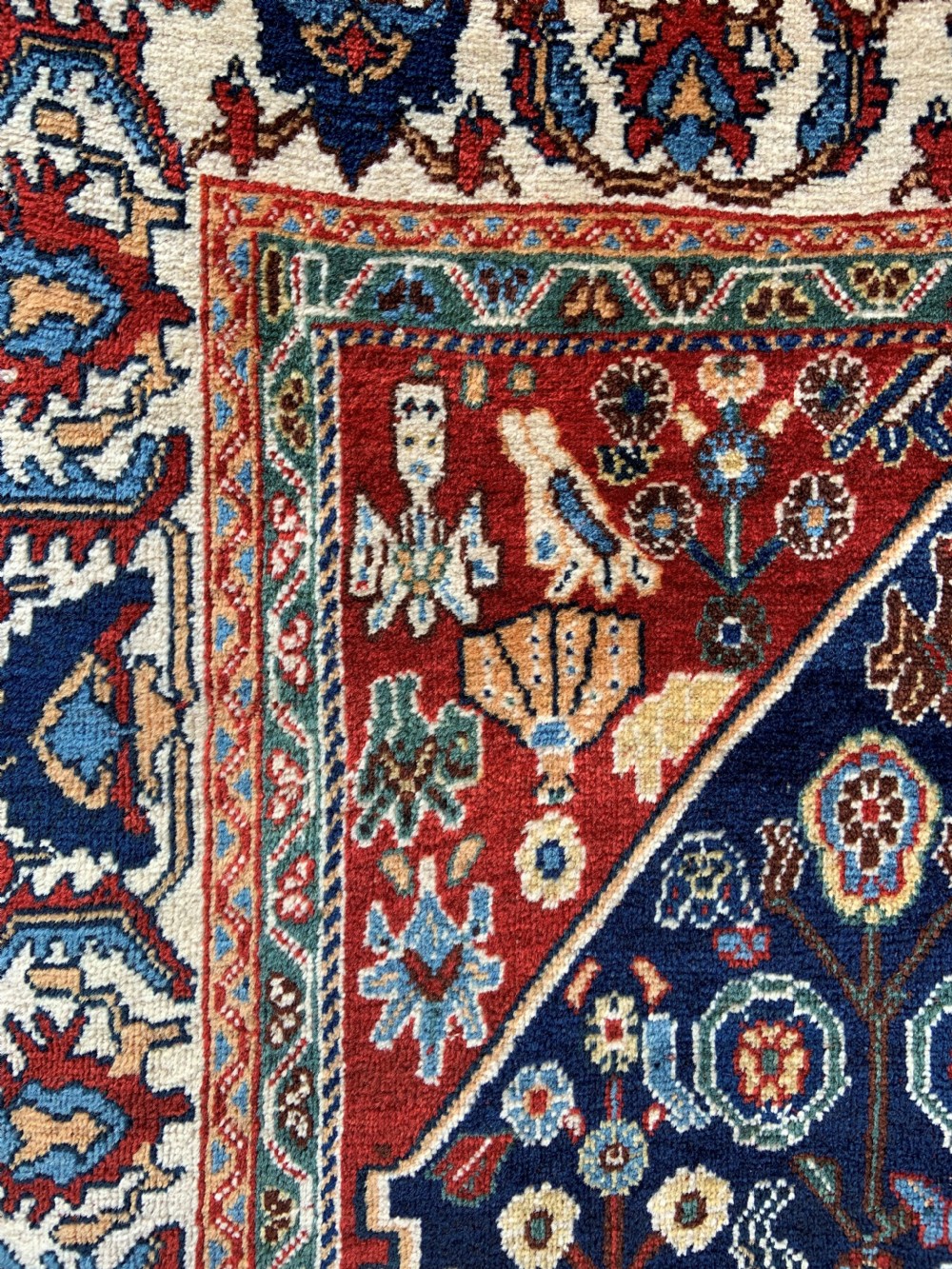 Antique Qashqa'i Rug, Kashkuli Tribe, Fars Province, South-West Persia. View III