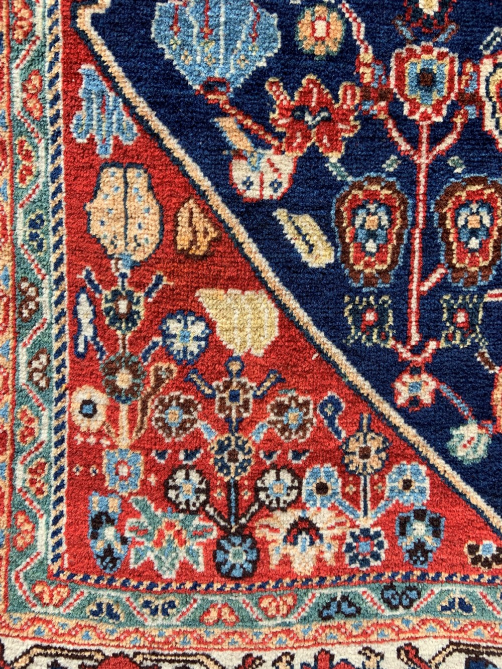 Antique Qashqa'i Rug, Kashkuli Tribe, Fars Province, South-West Persia. View V
