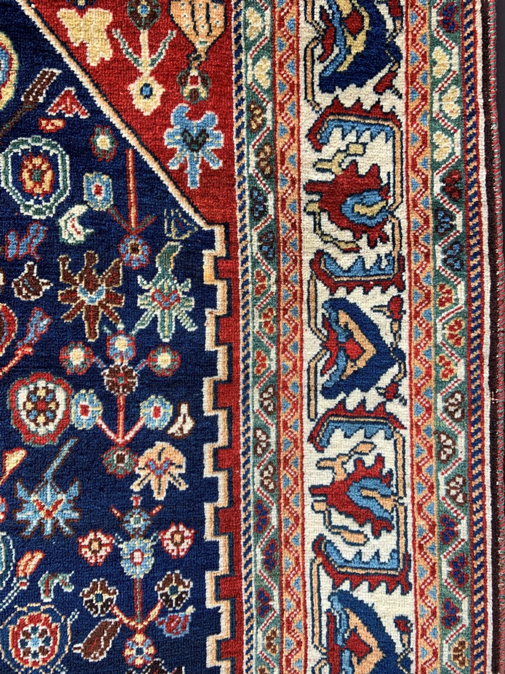 Antique Qashqa'i Rug, Kashkuli Tribe, Fars Province, South-West Persia. View VI