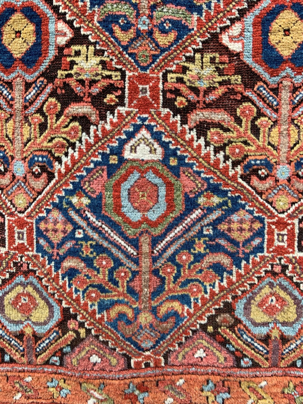 Antique Kurdish Rug, Sa'uj Bulagh, Eastern Kurdistan. View IV