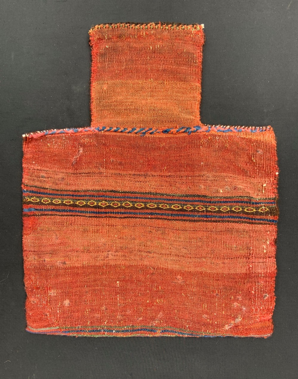 Rare Antique Salt-Bag, Afshar Nomads of Kerman Province, Southern Persia. View III