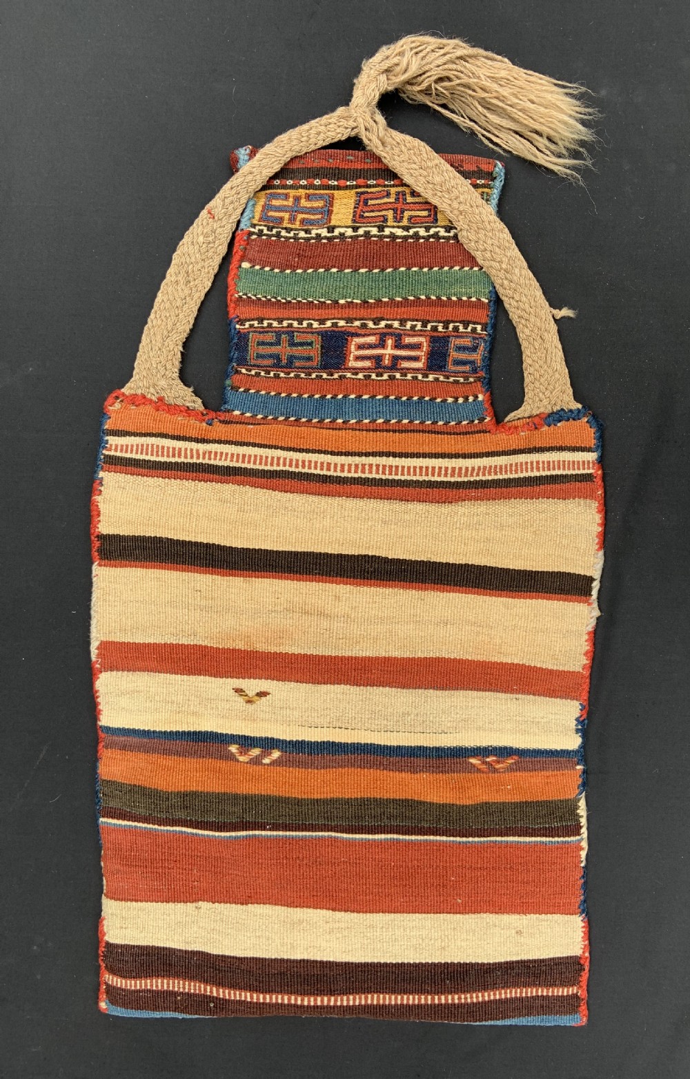 Antique Salt-Bag, Shahsevan Nomads of Hashtrud, North-West Persia. View IV
