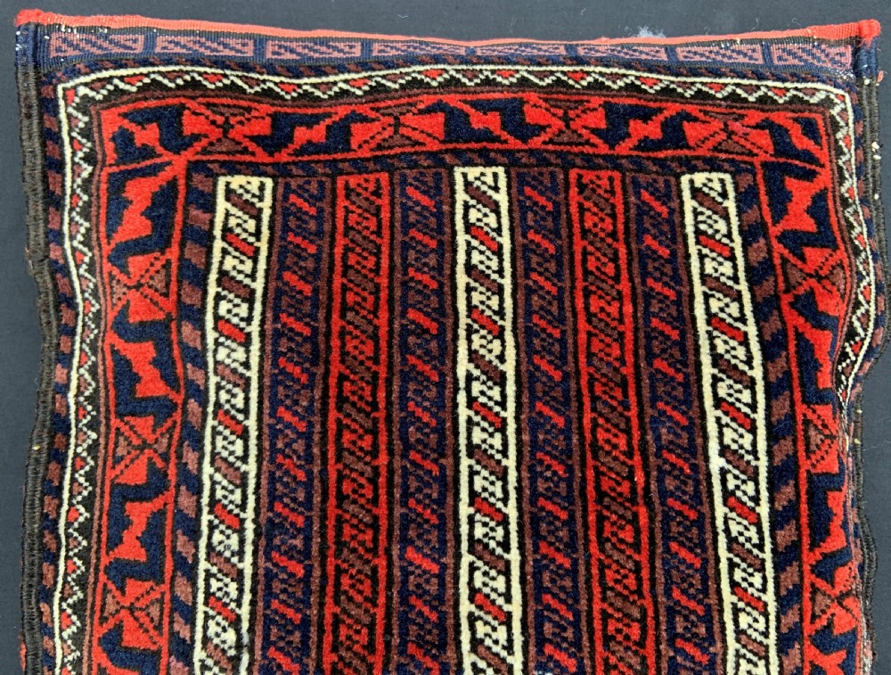 Antique Balisht (pillow-bag), Baluch Tribes, Khorassan, North-East Persia. View IV
