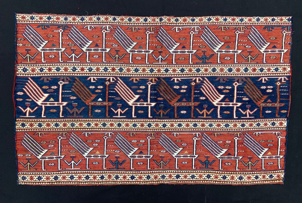 Antique Mafrash Panel, Shahsevan Nomads, Moghan Region, Azerbaijan.