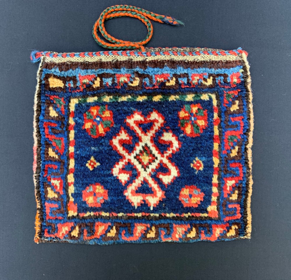 Antique Vanity-Bag, Afshar Nomads, Kerman Province, Southern Persia.