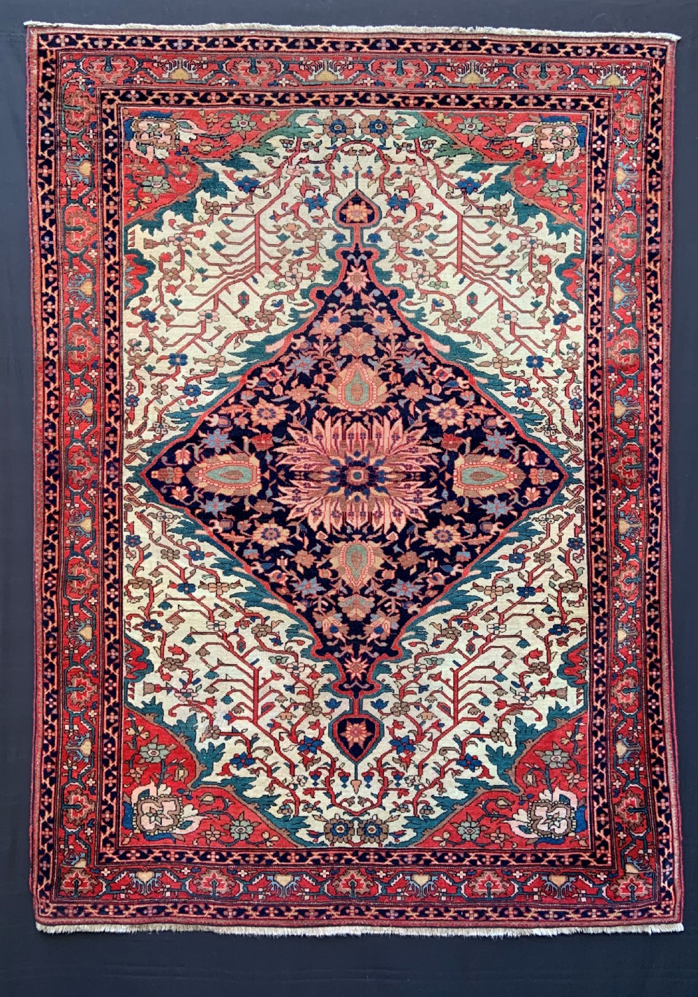 Antique Malayer Rug, Village of Mishen, North-West Persia.