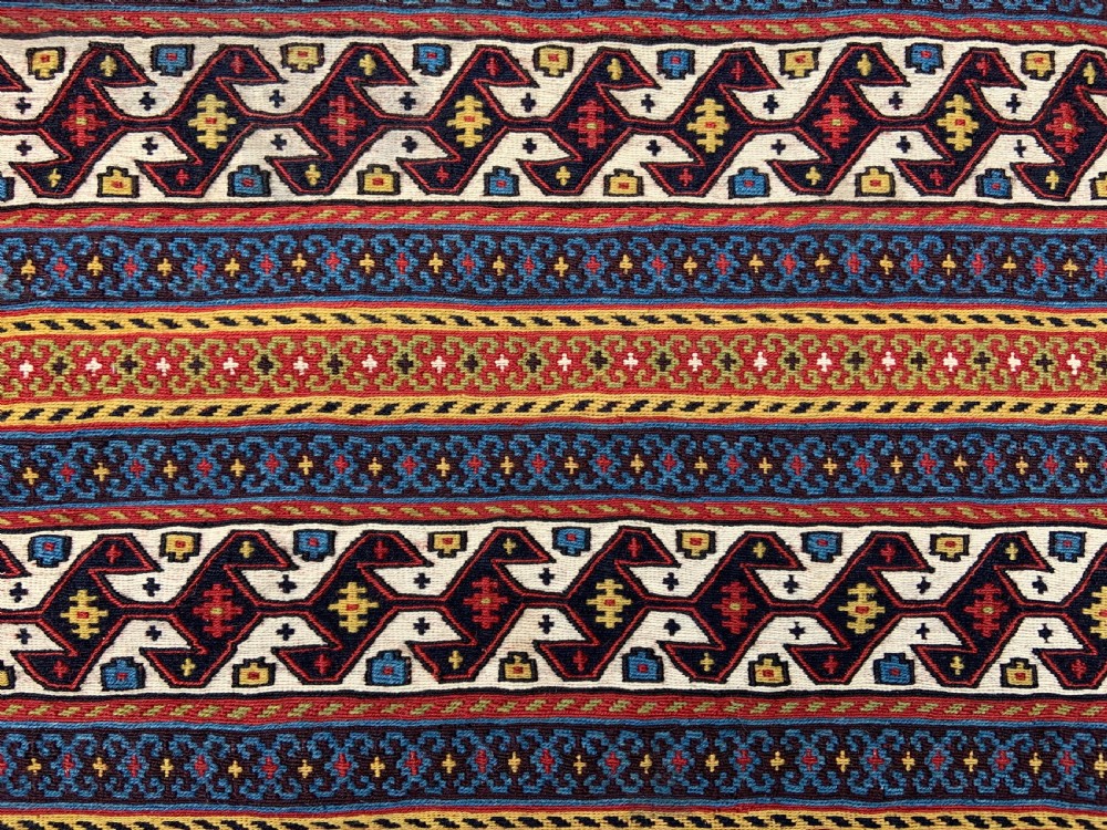 Antique Storage-Bag, Qashqa'i Tribes, Fars Province, South-West Persia. View IV
