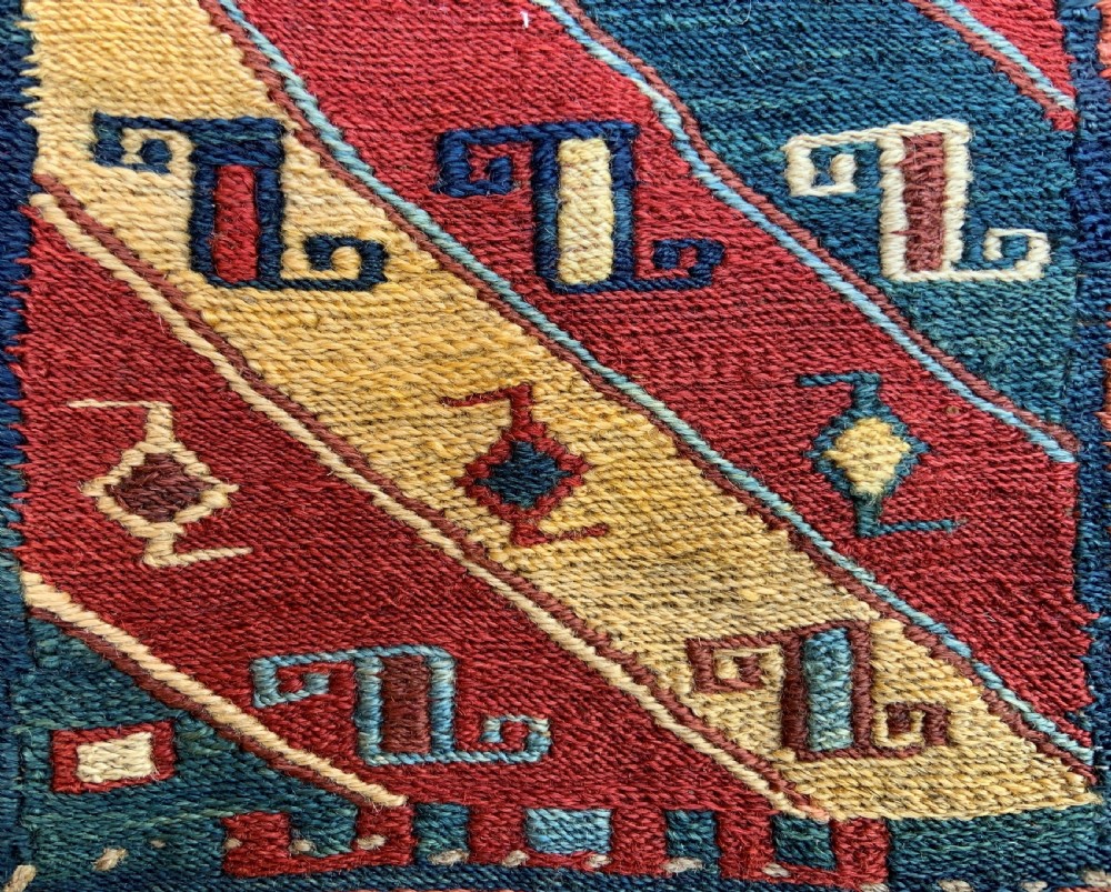 Antique Pair of Vanity-Bags, Shahsevan Nomads, Moghan Region, Azerbaijan. View IV
