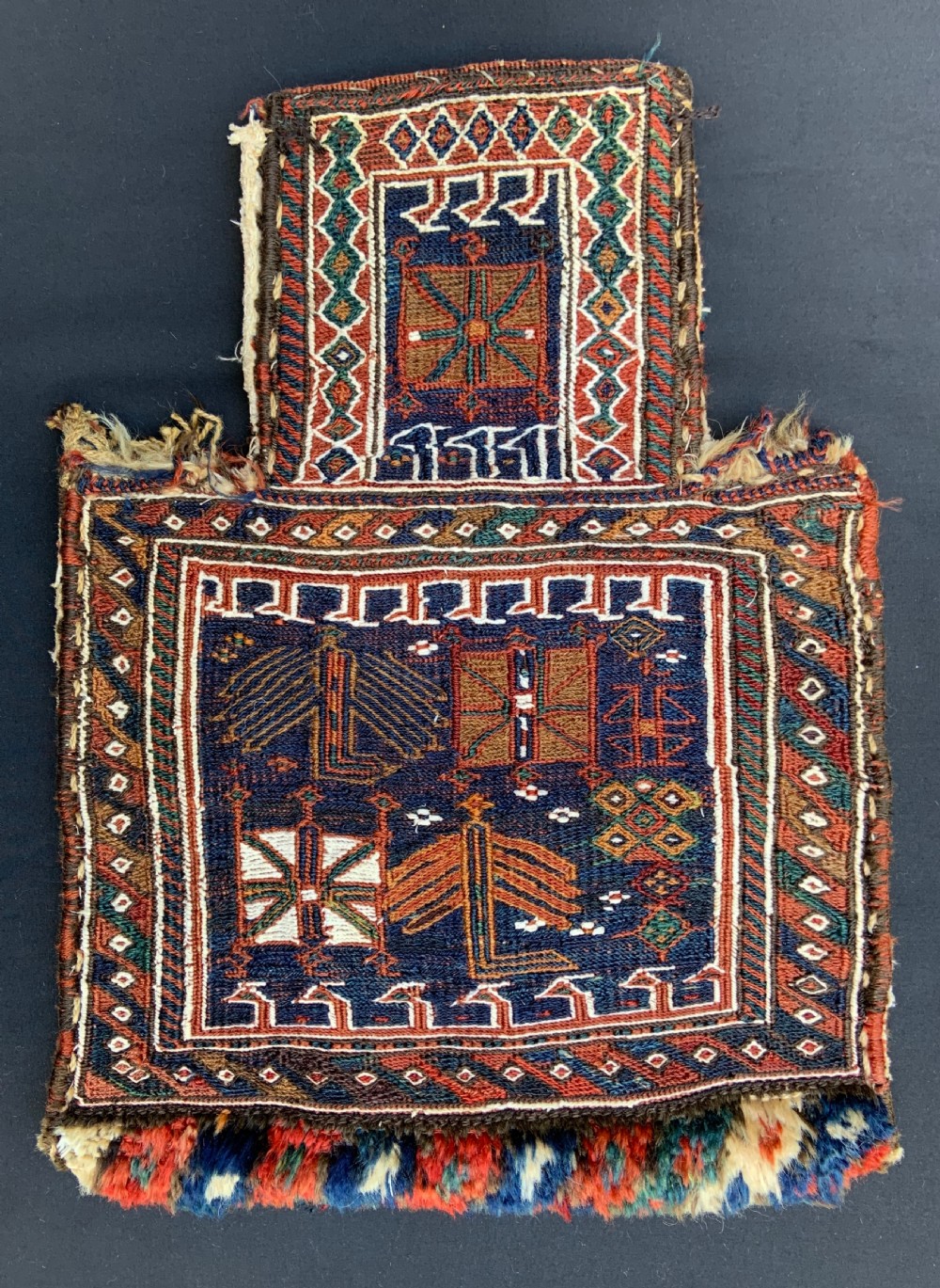 Antique Salt-Bag, Bakhtiari Nomads, The Chahar Mahal, Western Persia.