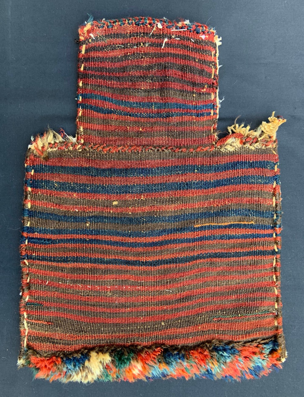 Antique Salt-Bag, Bakhtiari Nomads, The Chahar Mahal, Western Persia. View IV