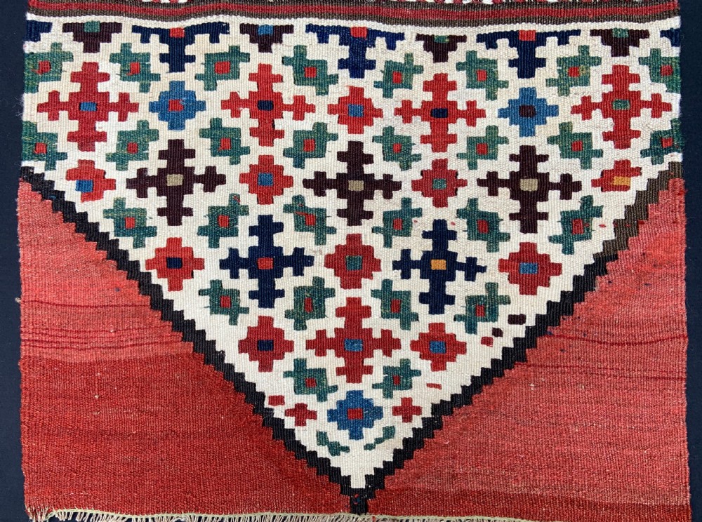 Antique Mafrash End Panel, Shahsevan Tribes, Moghan Plain, Azerbaijan. View III