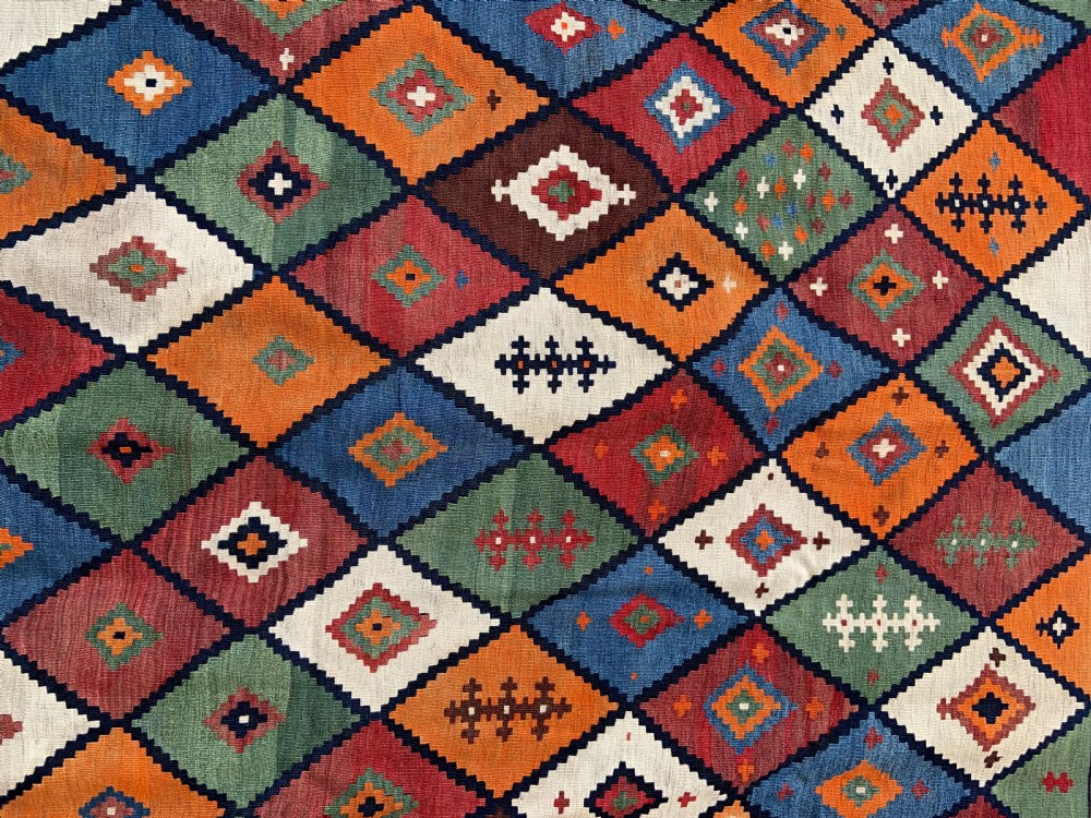 Antique Kilim, Qashqa'i Tribes, Fars Province, South-West Persia. View II
