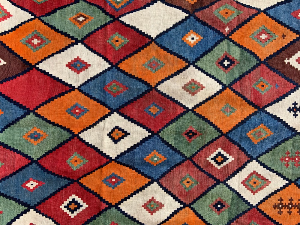 Antique Kilim, Qashqa'i Tribes, Fars Province, South-West Persia. View III