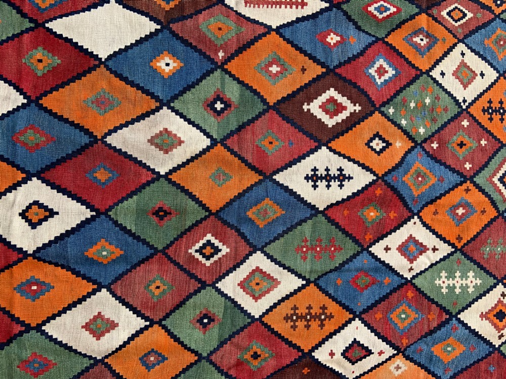 Antique Kilim, Qashqa'i Tribes, Fars Province, South-West Persia. View IV