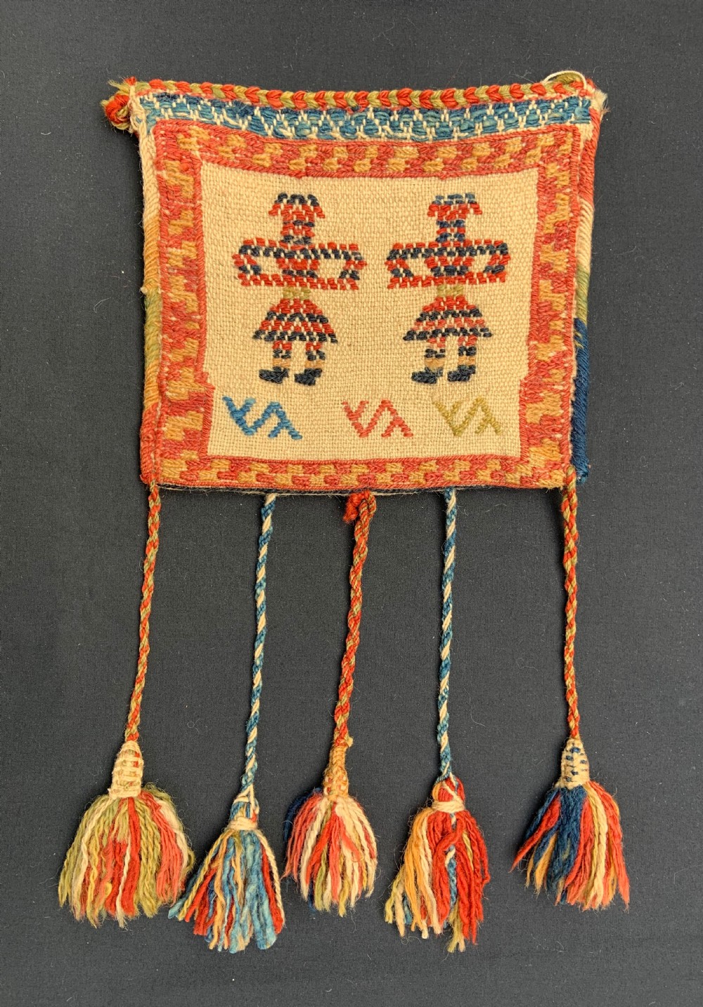 Antique Vanity-Bag, Qashqa'i Nomads, Fars Province, South-West Persia.