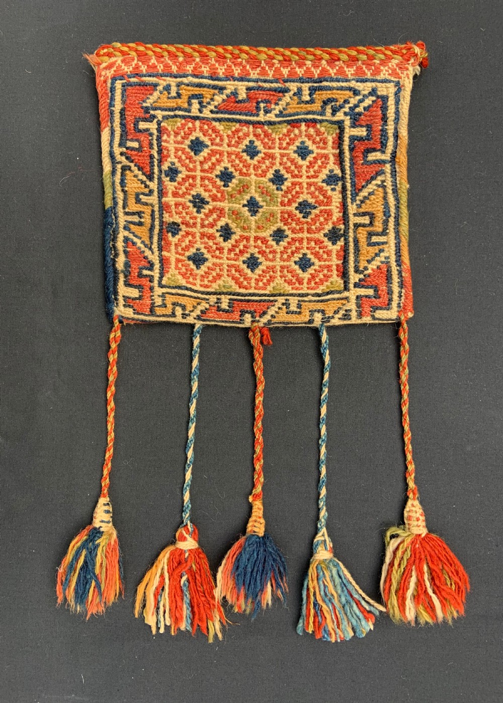 Antique Vanity-Bag, Qashqa'i Nomads, Fars Province, South-West Persia. View II
